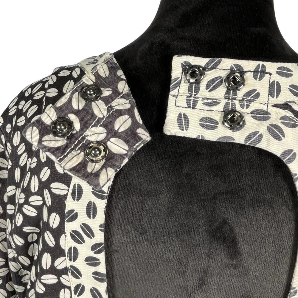 Current/Elliott Ruffle Dress Black White Print Cut Out Back Flirty Polka Dot - Picture 13 of 16